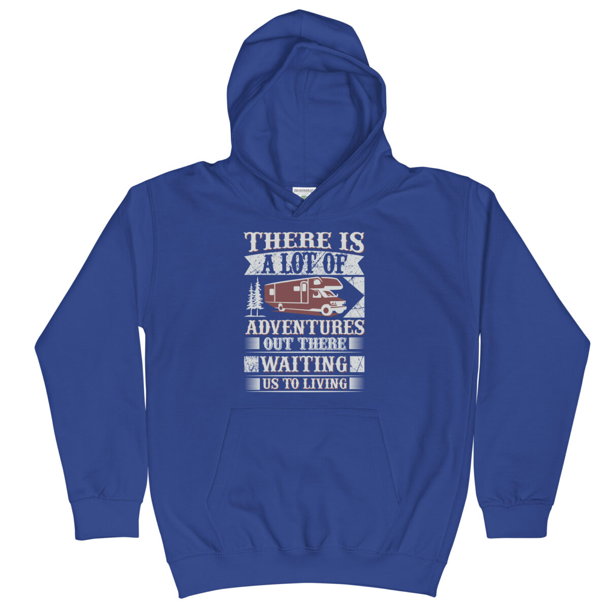 kids hoodie royal blue front 647dc19654dc0