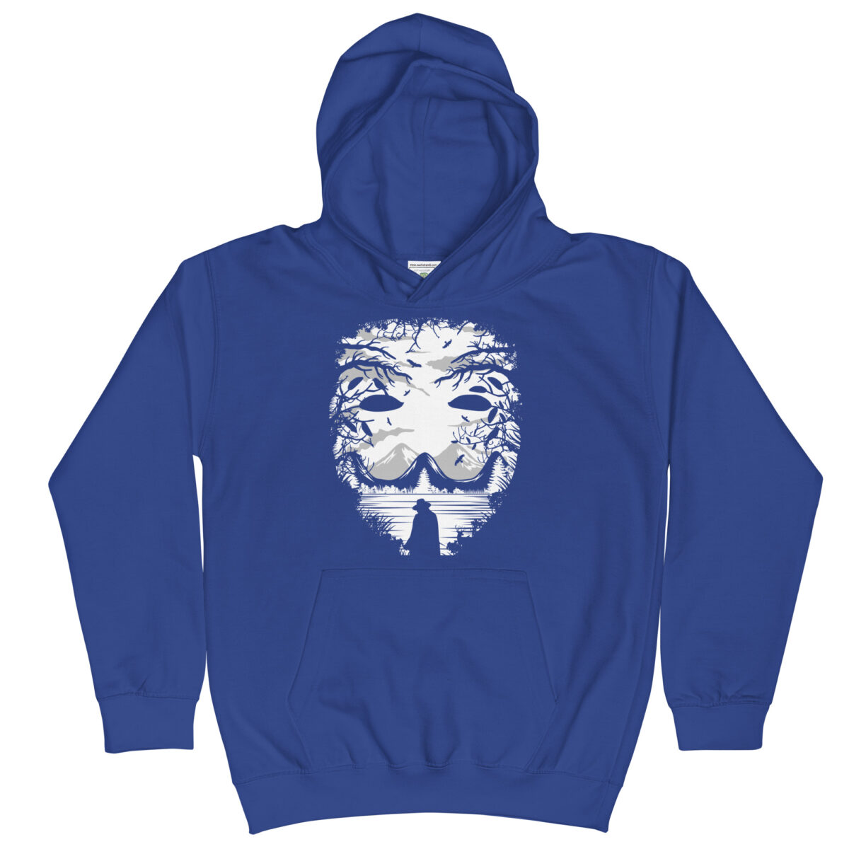 kids hoodie royal blue front 647f0f69856d0