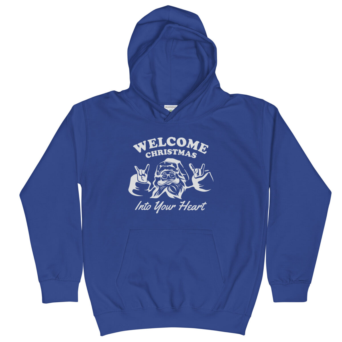 kids hoodie royal blue front 647f29914f109