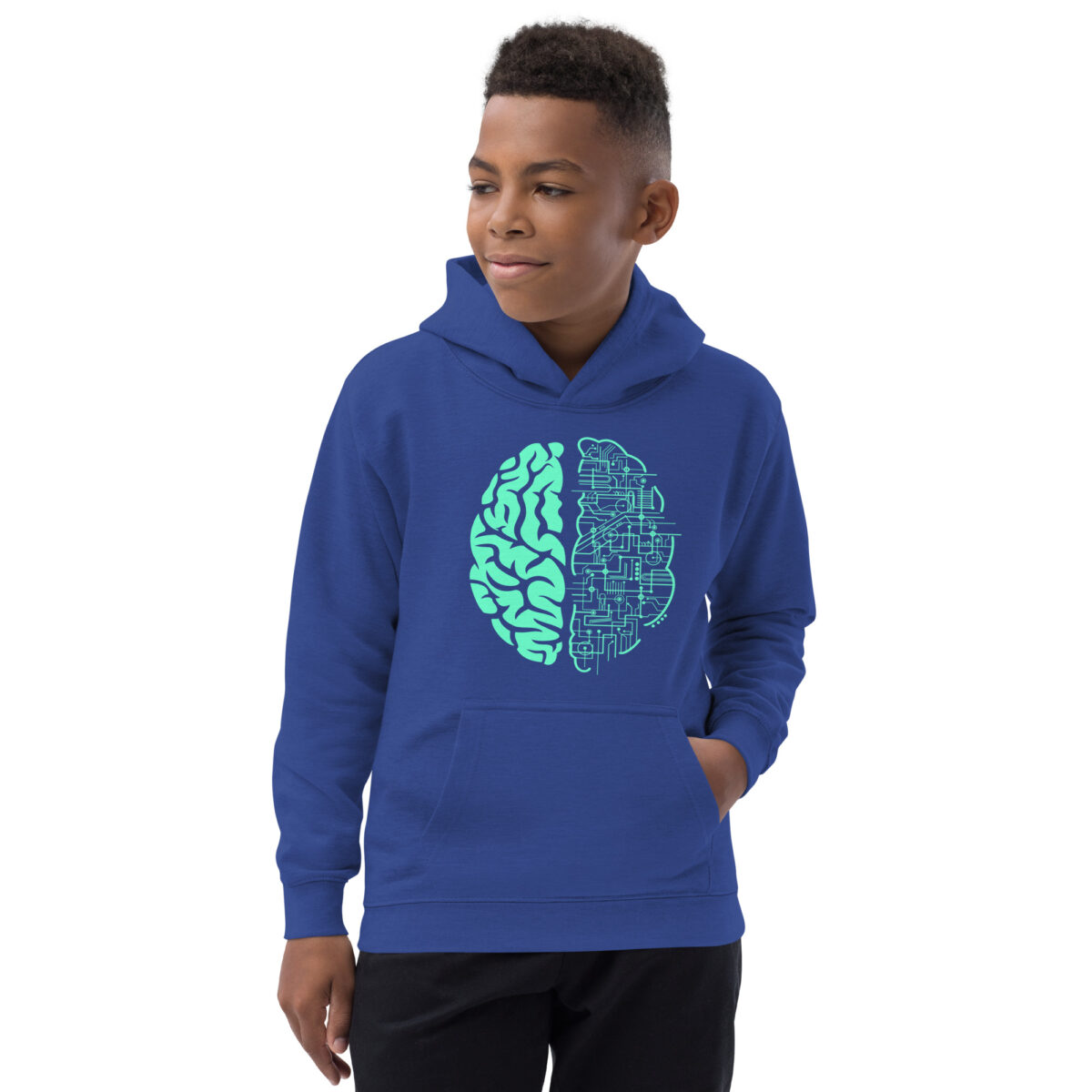 kids hoodie royal blue front 648070bc5d7cc