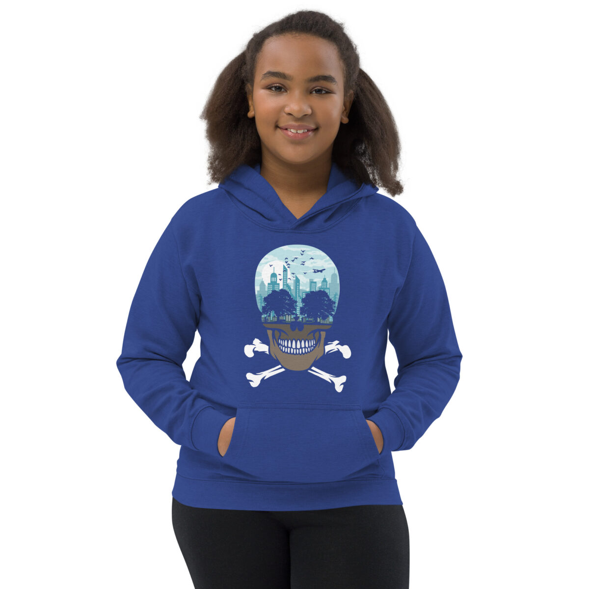 kids hoodie royal blue front 6480735677f1b