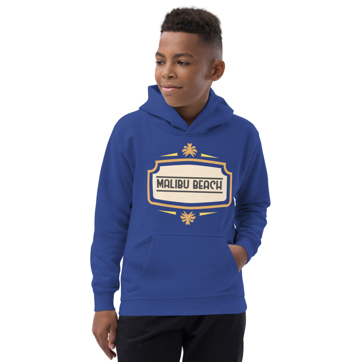 kids hoodie royal blue front 648198d08e2cb