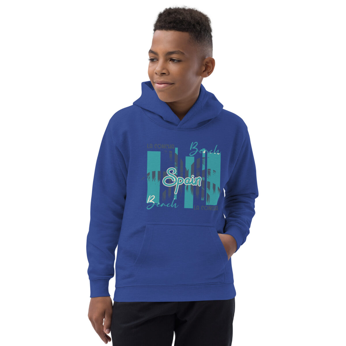 kids hoodie royal blue front 6481a376cb41f