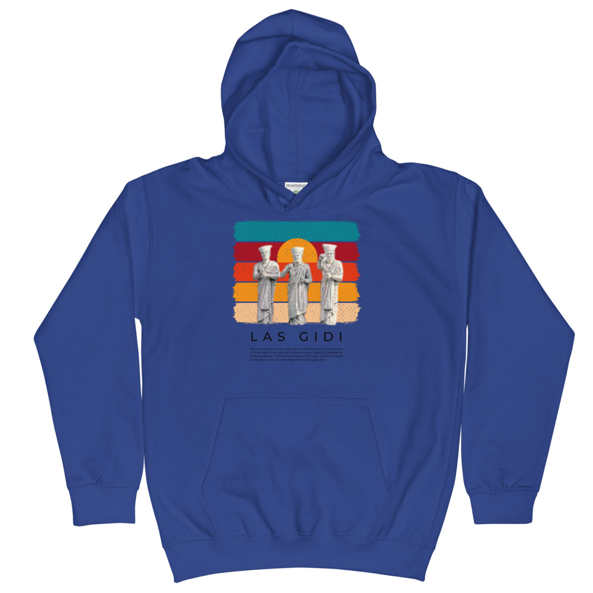 kids hoodie royal blue front 6484218833e5c