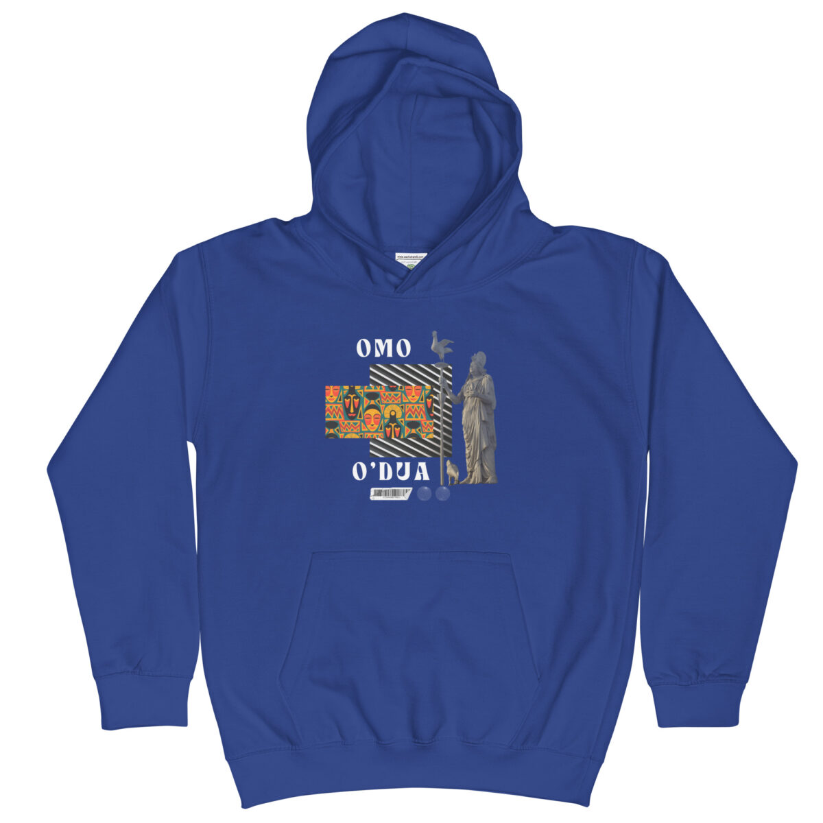 kids hoodie royal blue front 648428aee1e0a