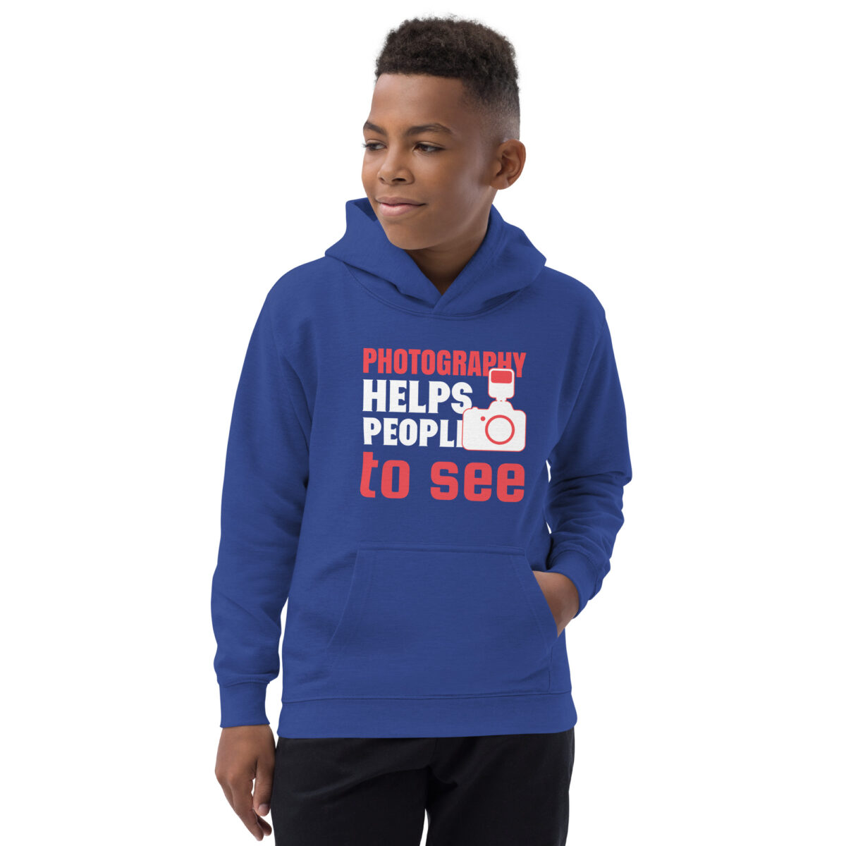 kids hoodie royal blue front 6485b3a92babe