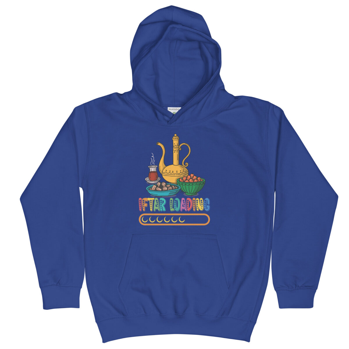 kids hoodie royal blue front 649319796a0cd