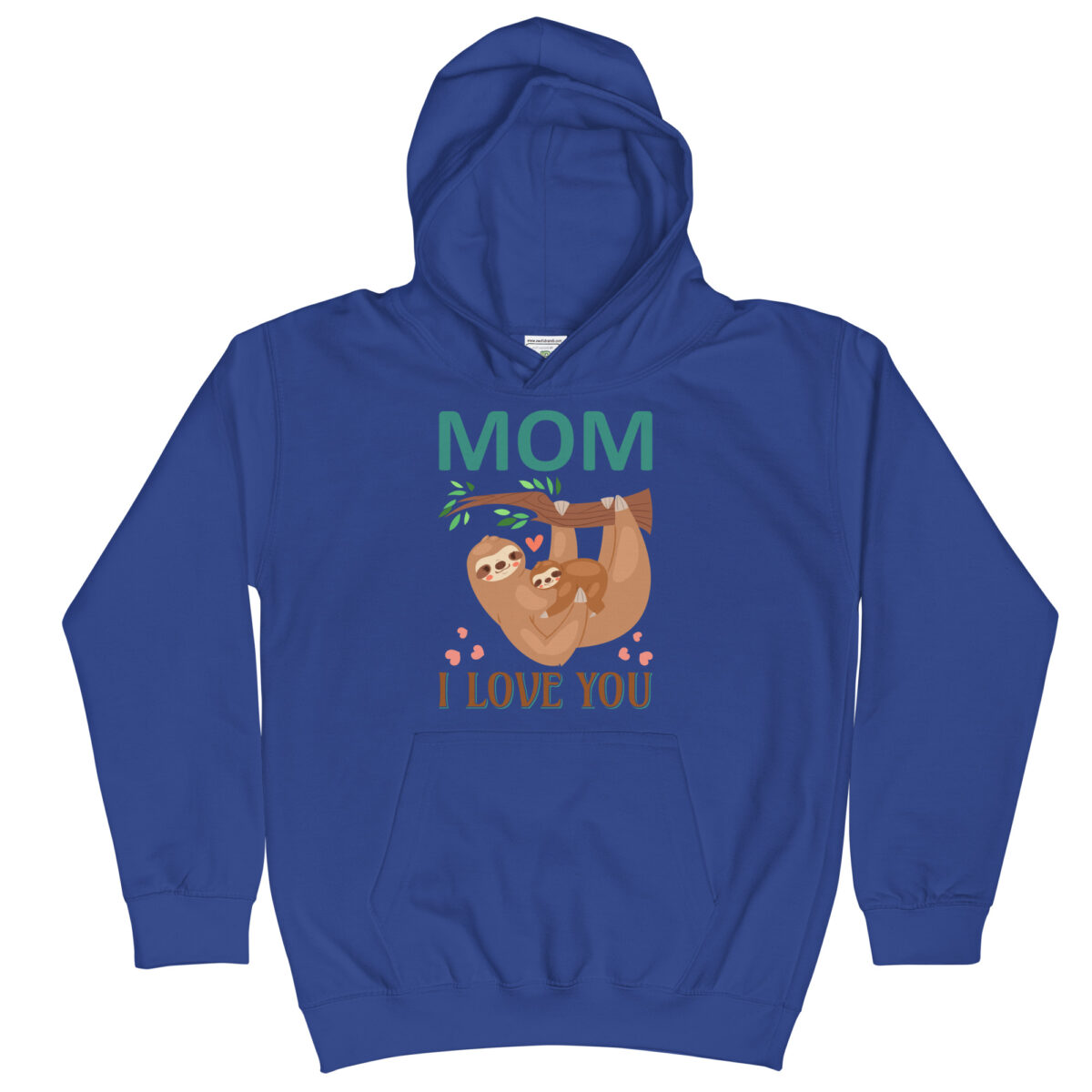 kids hoodie royal blue front 64956c2651822