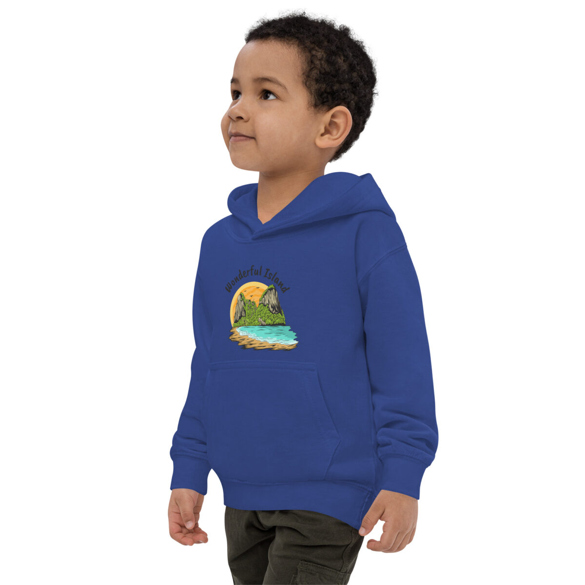 kids hoodie royal blue left front 647e1eca555ac