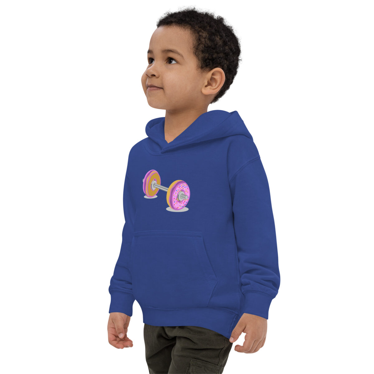 kids hoodie royal blue left front 648071f548823