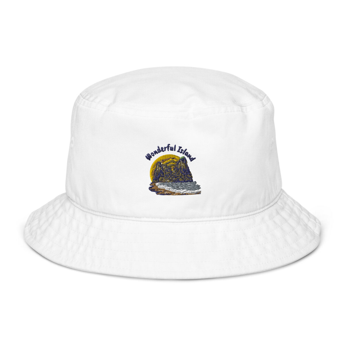 organic bucket hat bio white front 64995cfff365c