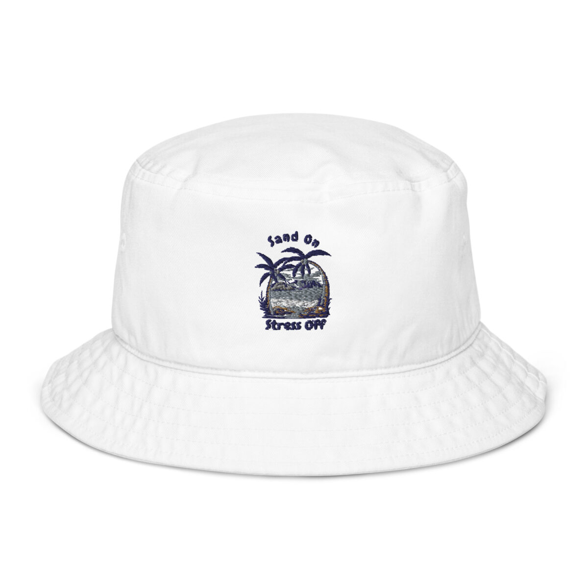 organic bucket hat bio white front 649961faee060