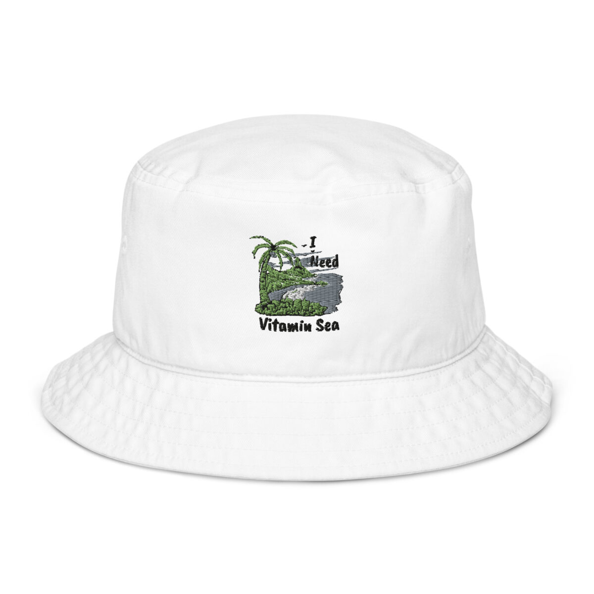 organic bucket hat bio white front 6499671cdd8b2