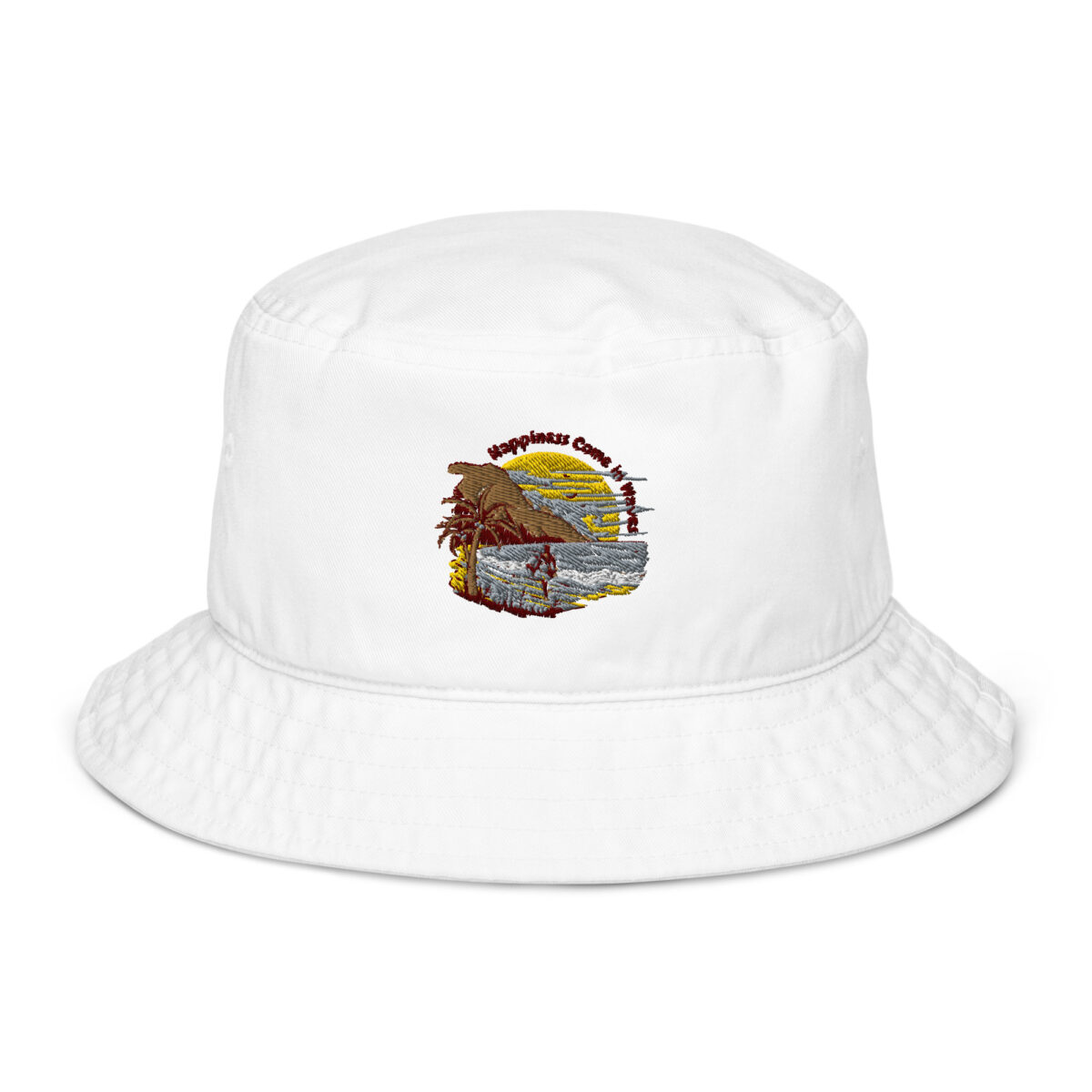 organic bucket hat bio white front 6499692533ab1