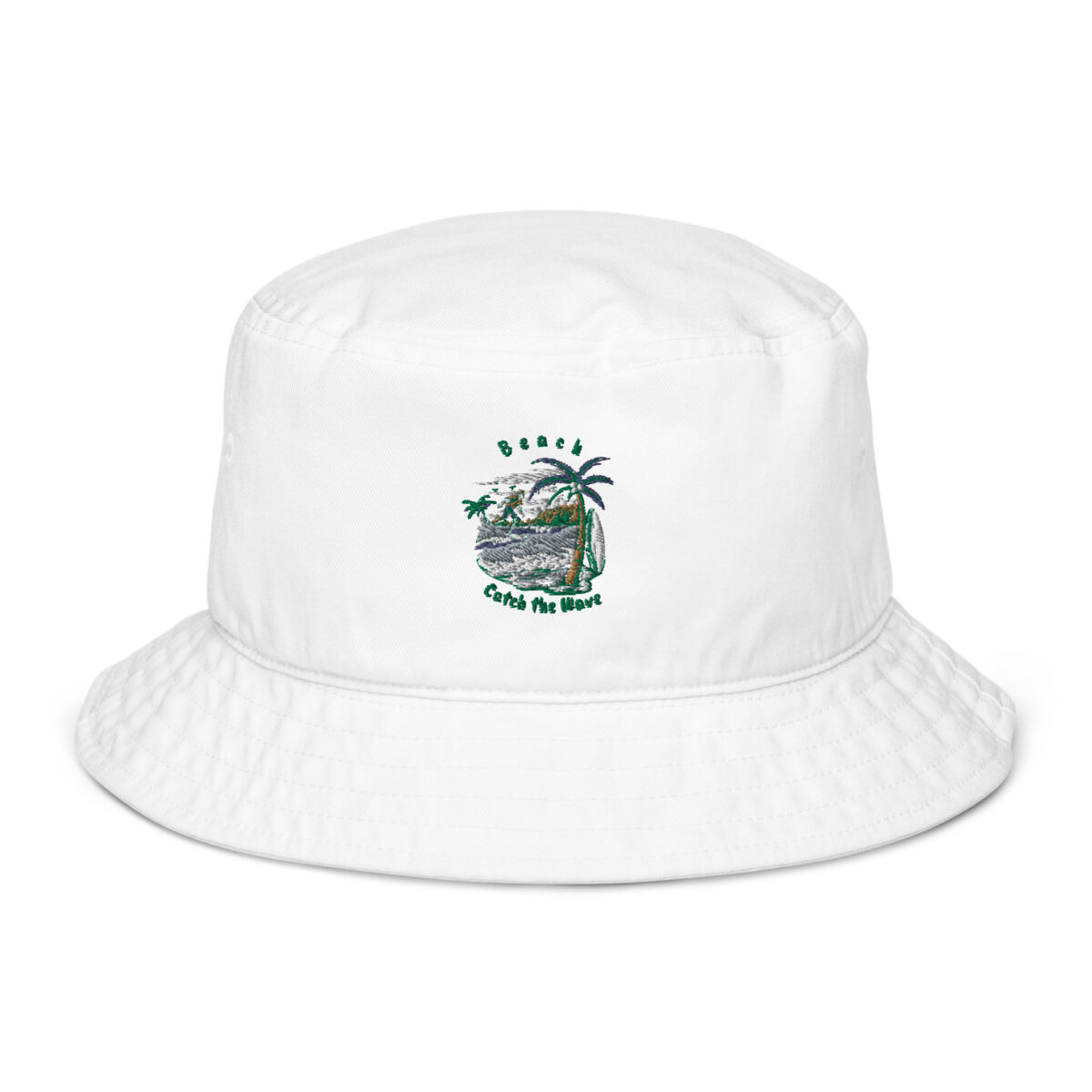 organic bucket hat bio white front 649975fdf41ea