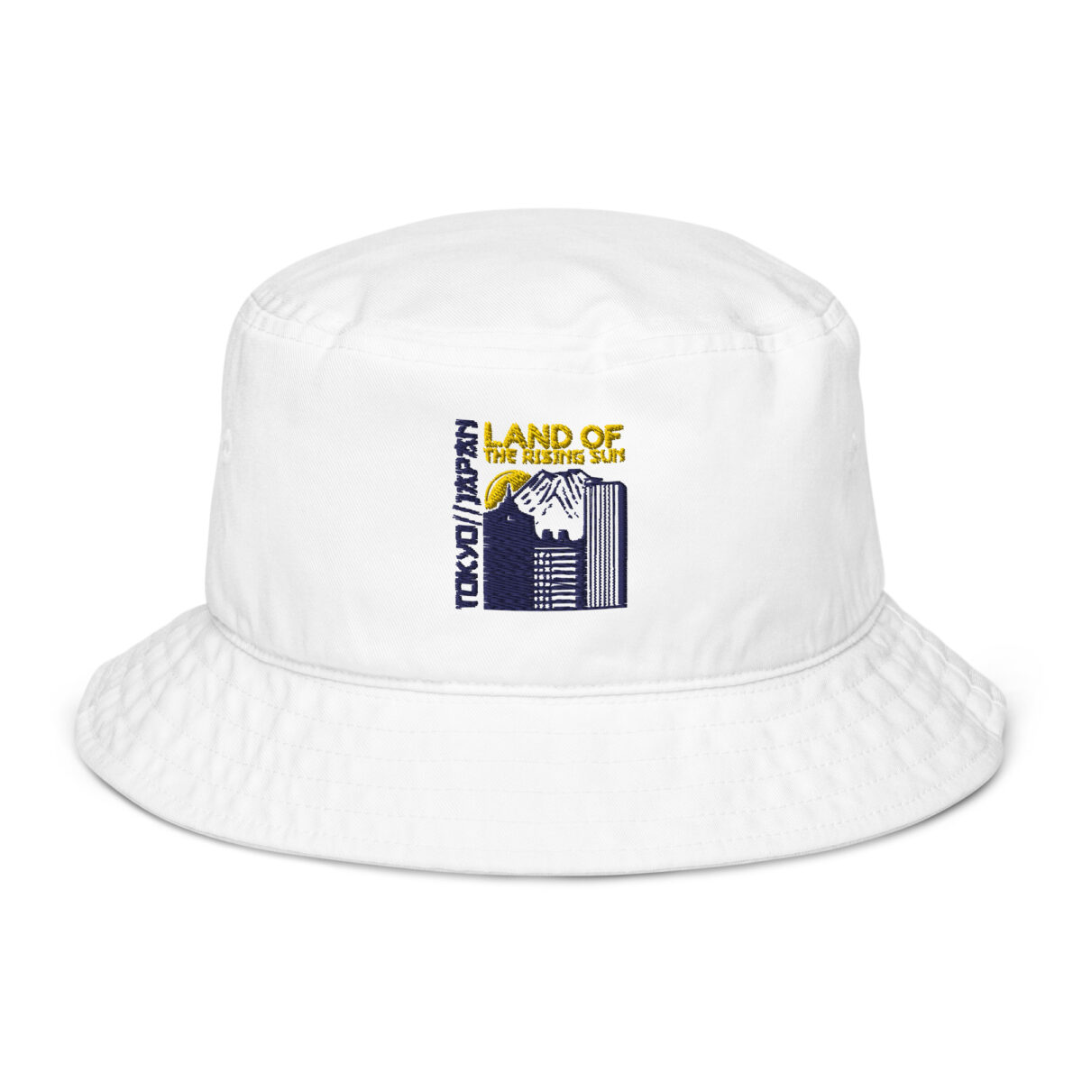 organic bucket hat bio white front 64997835cf7c8