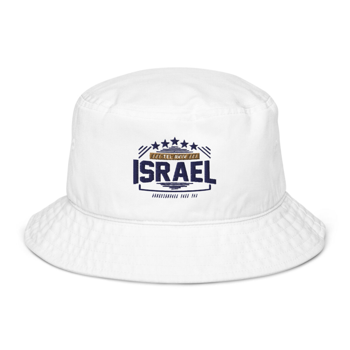 organic bucket hat bio white front 64997aac1cf2c