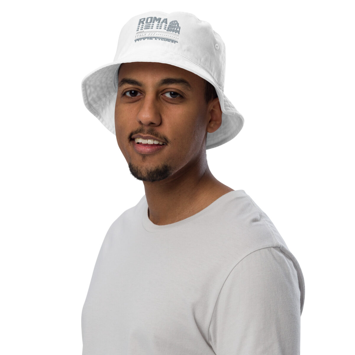 organic bucket hat bio white front 6499e9b782f92