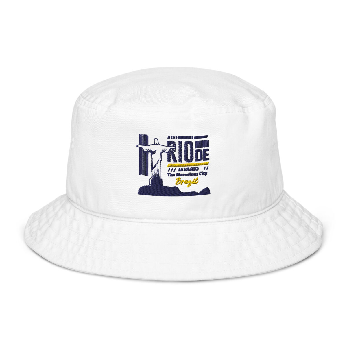 organic bucket hat bio white front 6499ecea0874e