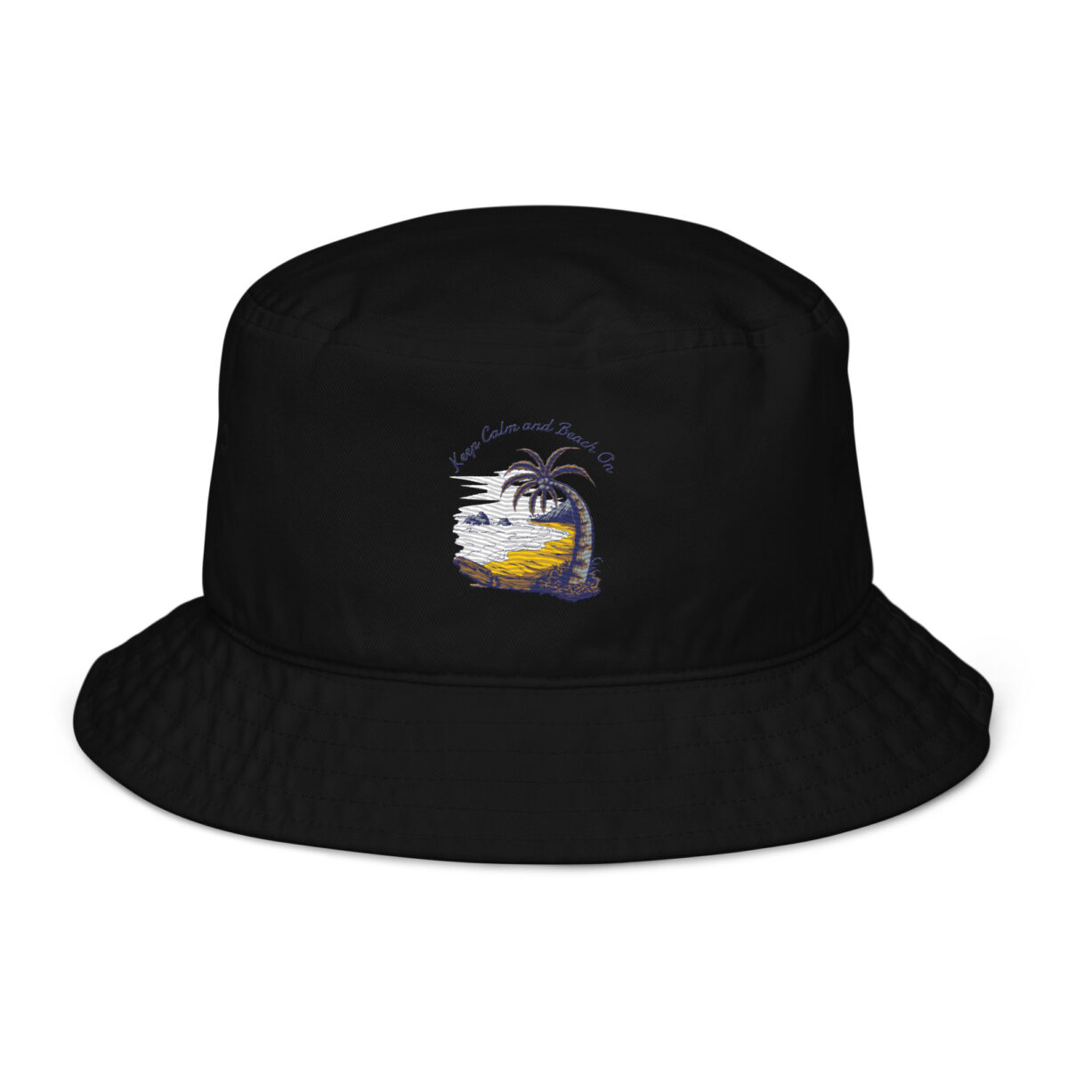 organic bucket hat black front 6499666caae2e