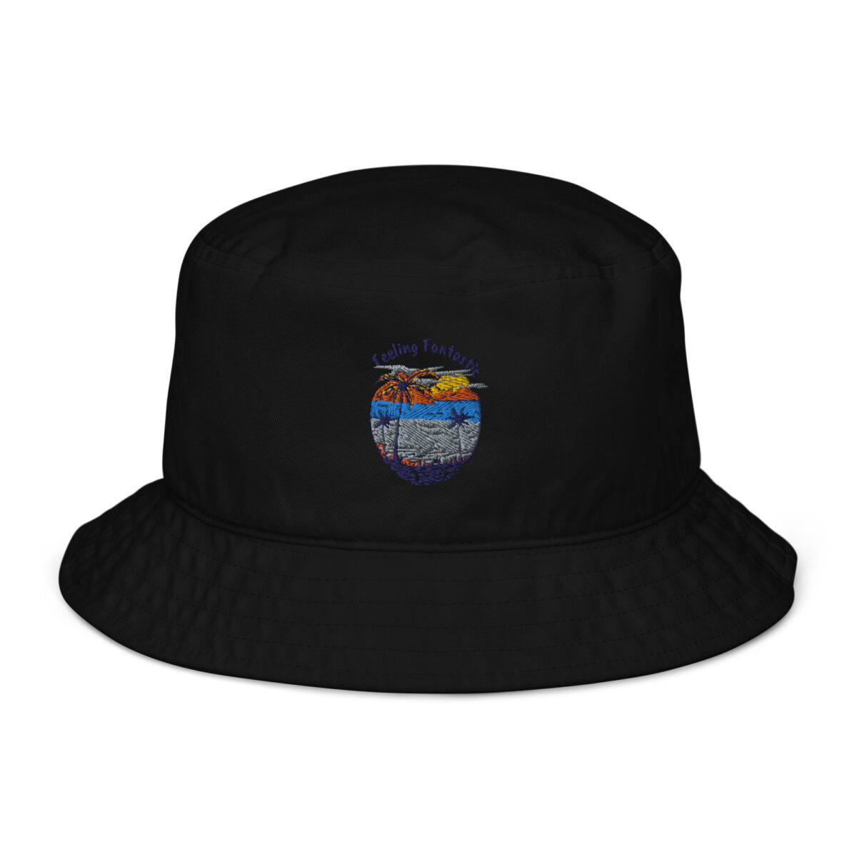 organic bucket hat black front 64996b4e6cb74