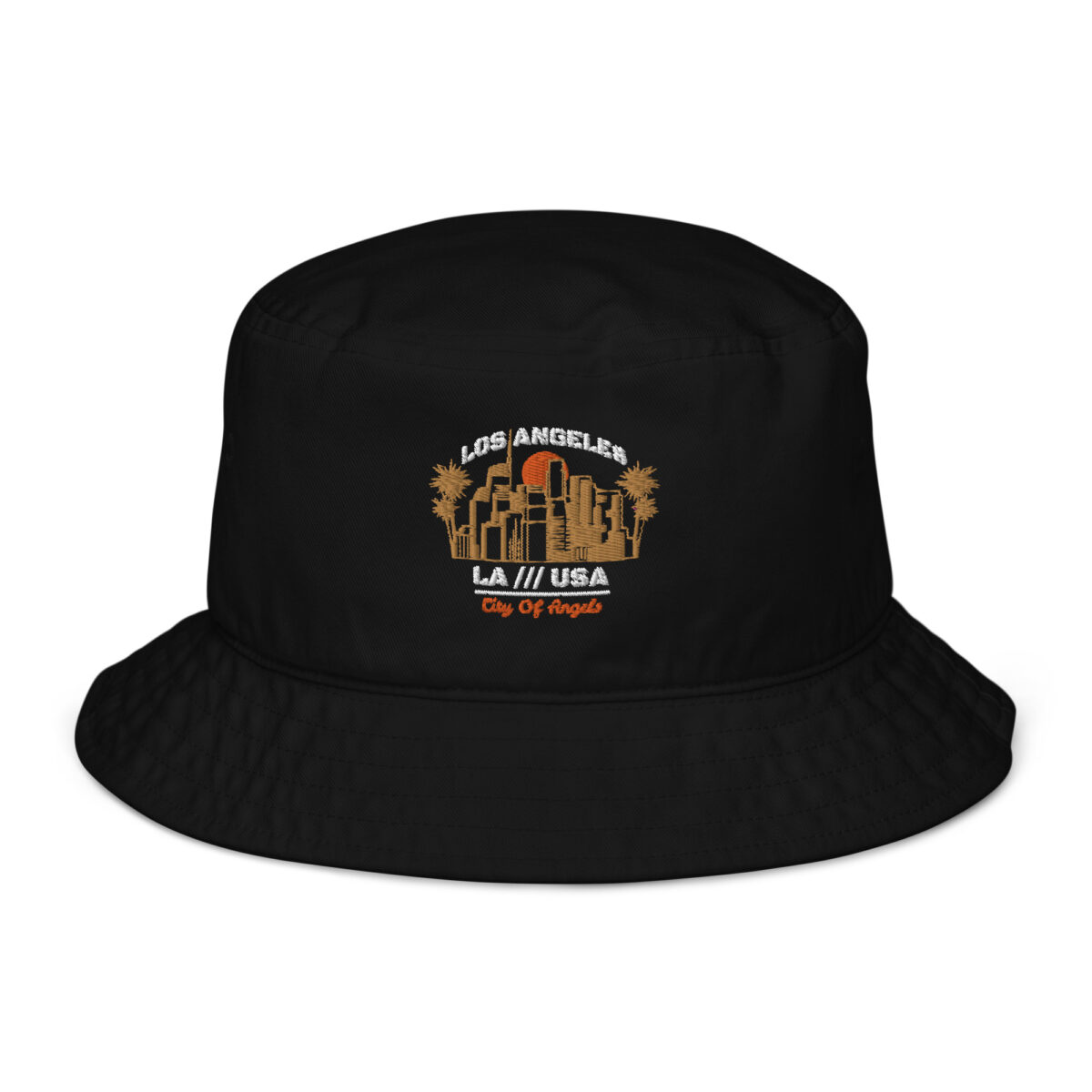 organic bucket hat black front 649d3d01bb44c