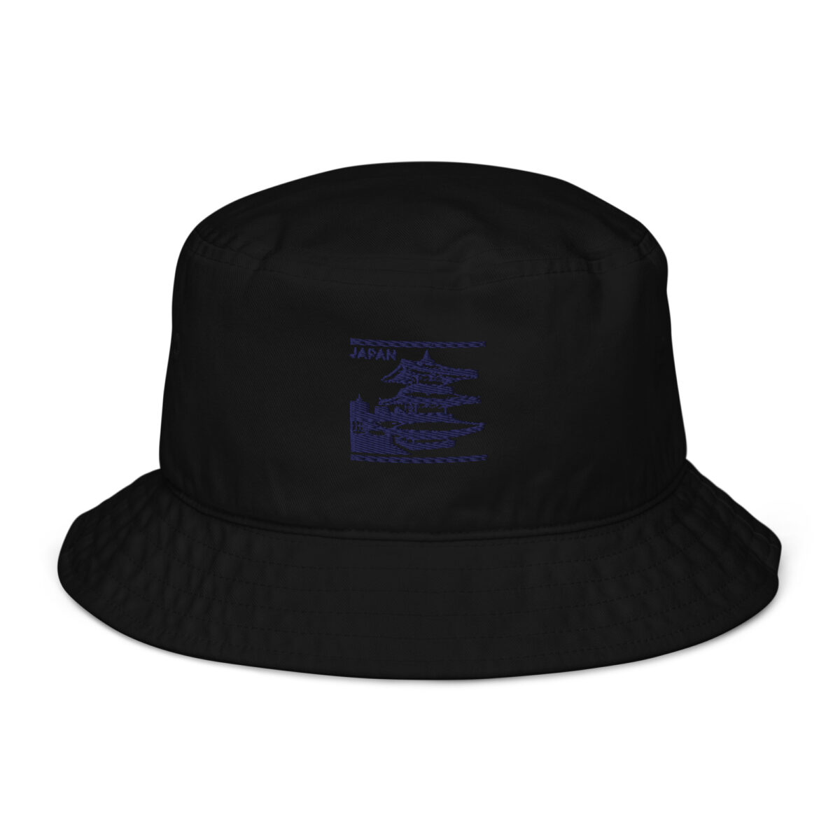 organic bucket hat black front 649d5d8a0707c