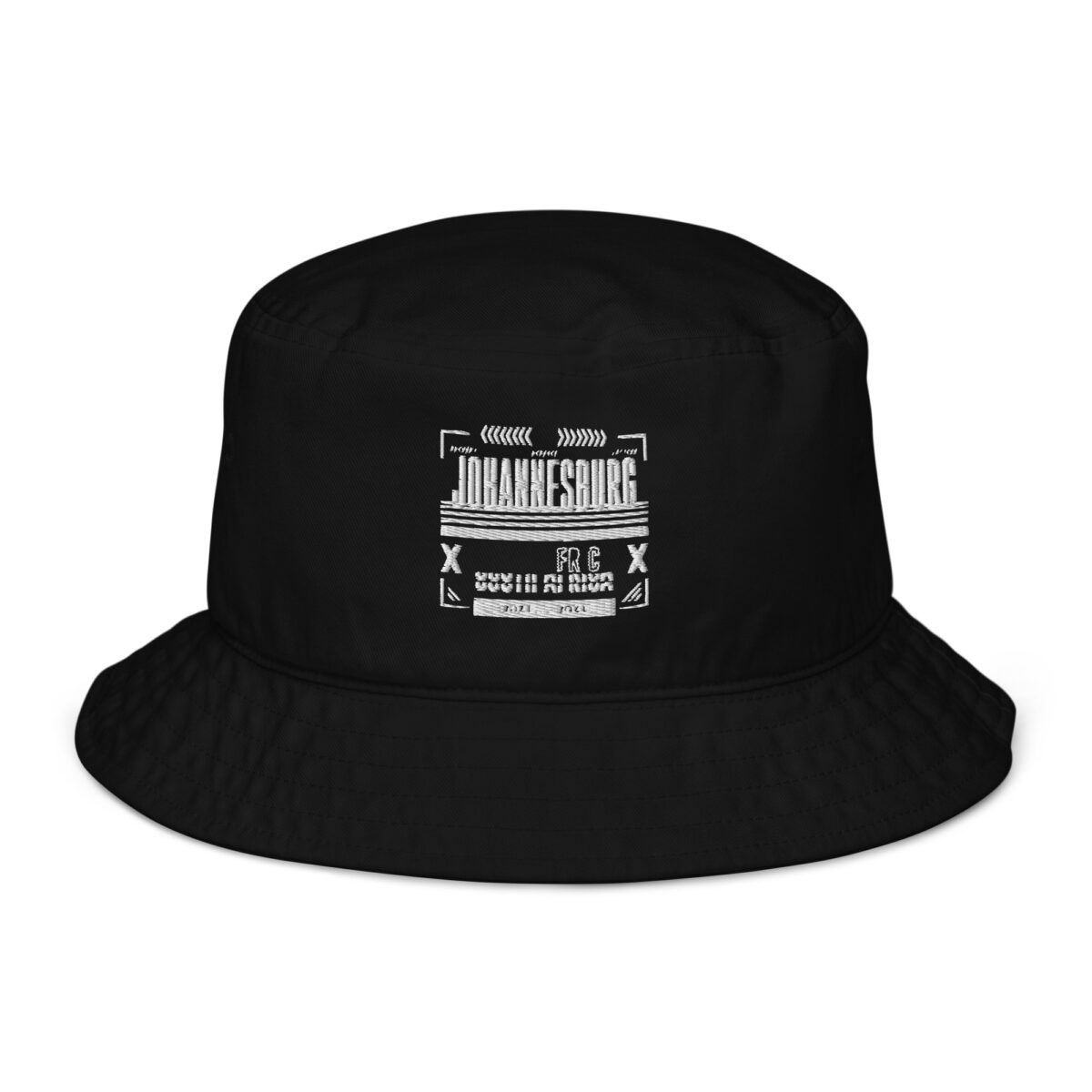 organic bucket hat black front 649d5fd58e8b6