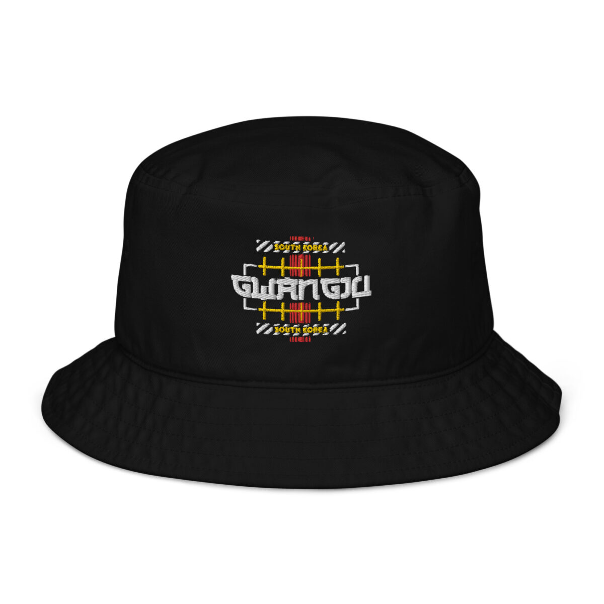 organic bucket hat black front 649dbfe419e8c