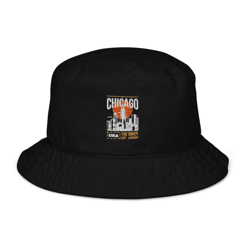 organic bucket hat black front 649dcab0348af