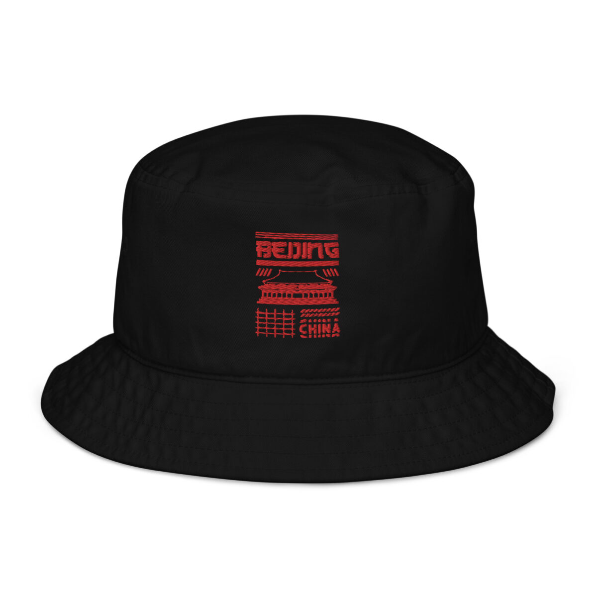 organic bucket hat black front 649e7ae43e071