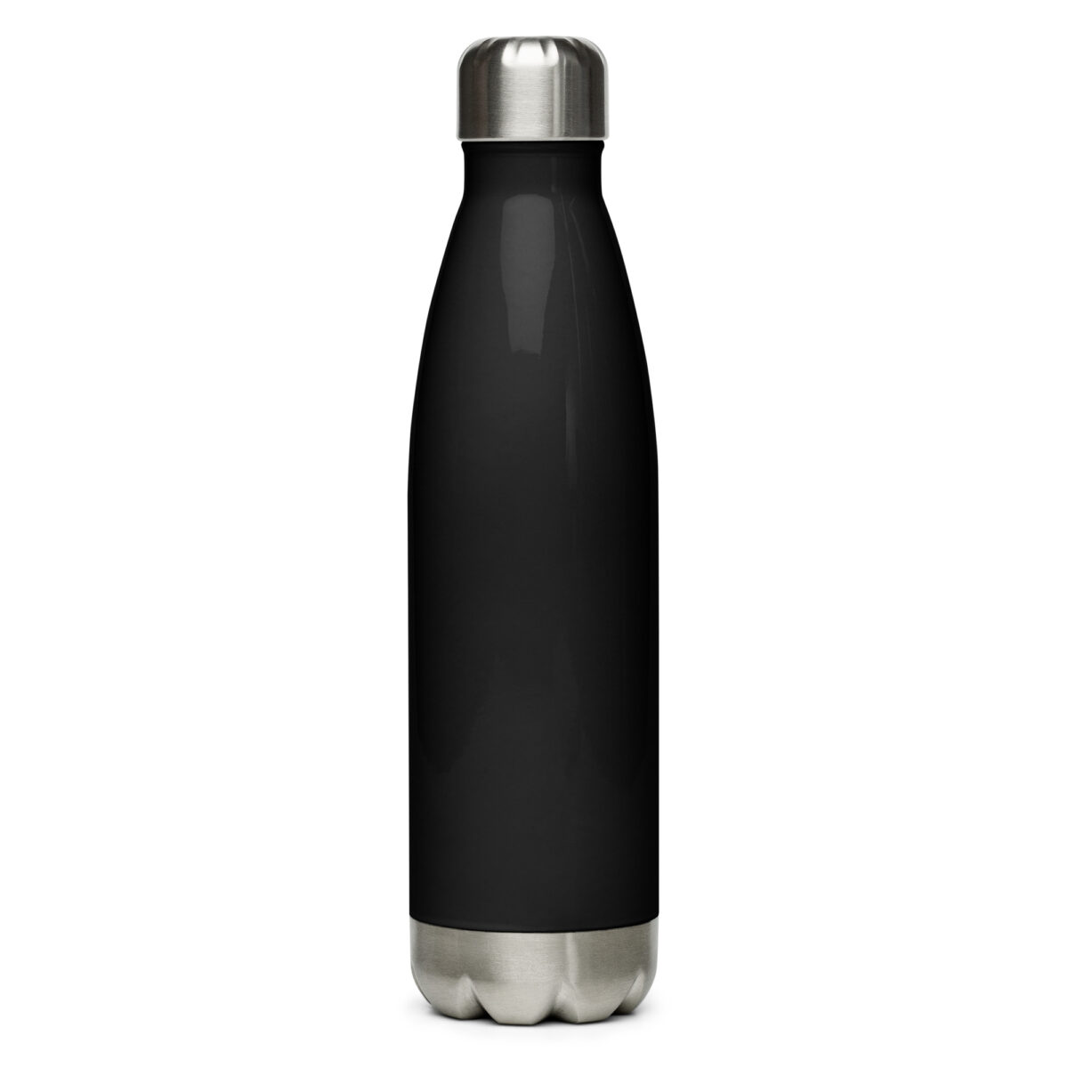 stainless steel water bottle black 17oz back 649554b675e7b