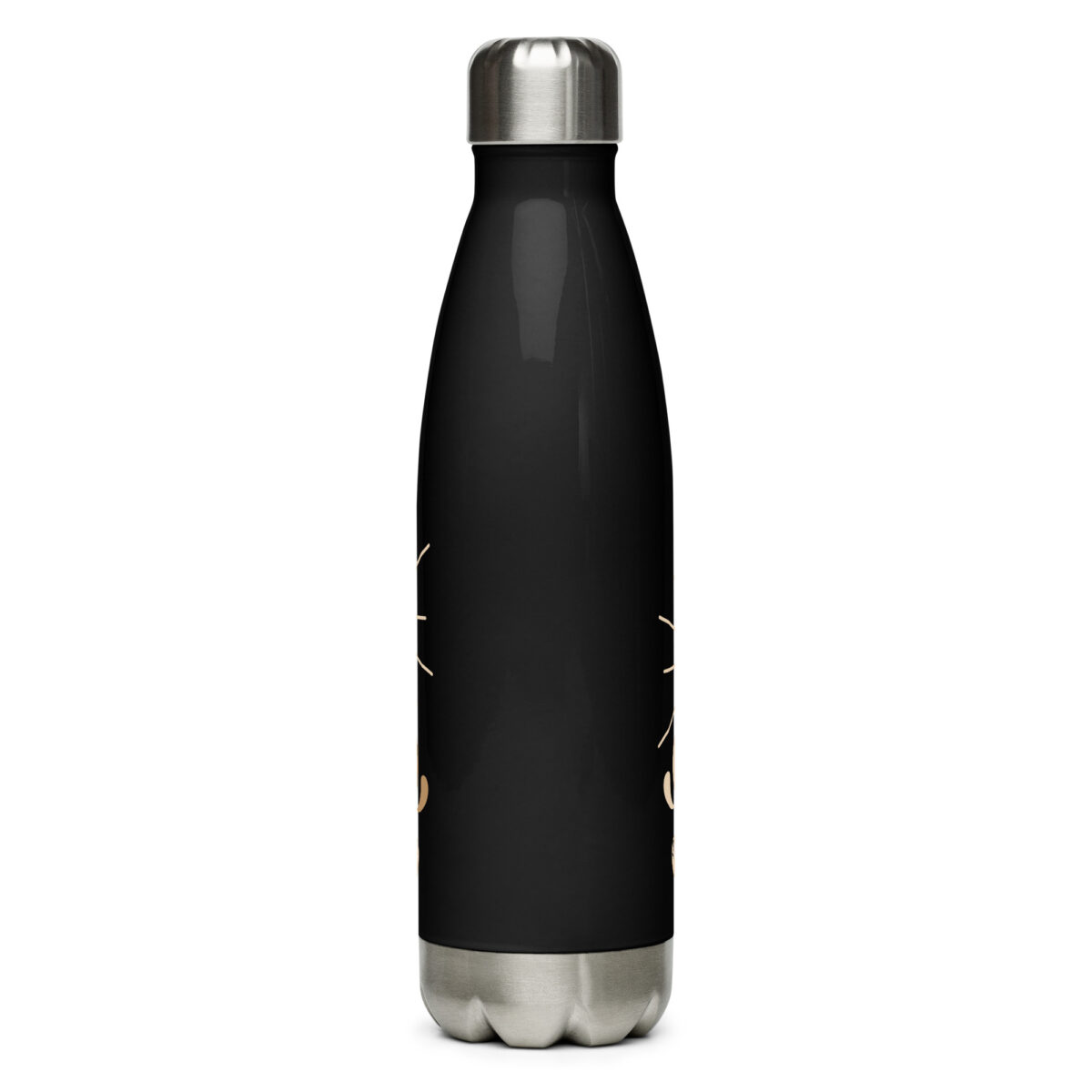 stainless steel water bottle black 17oz back 64998a0799ff0