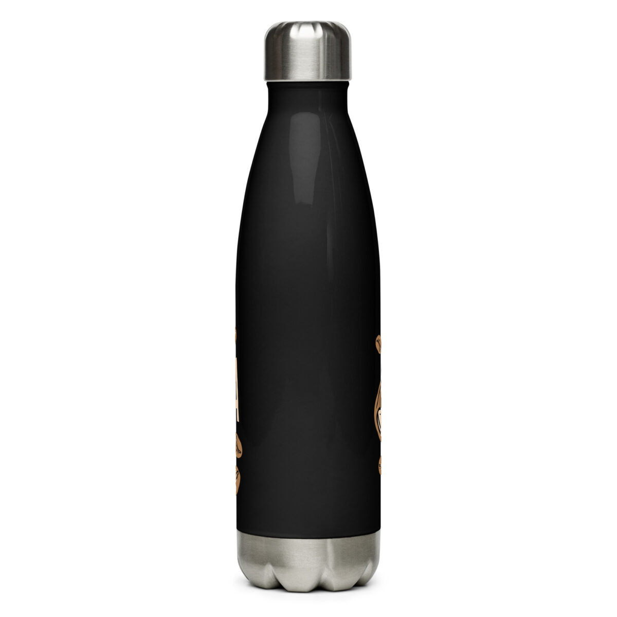 stainless steel water bottle black 17oz back 64998eaeb75d7