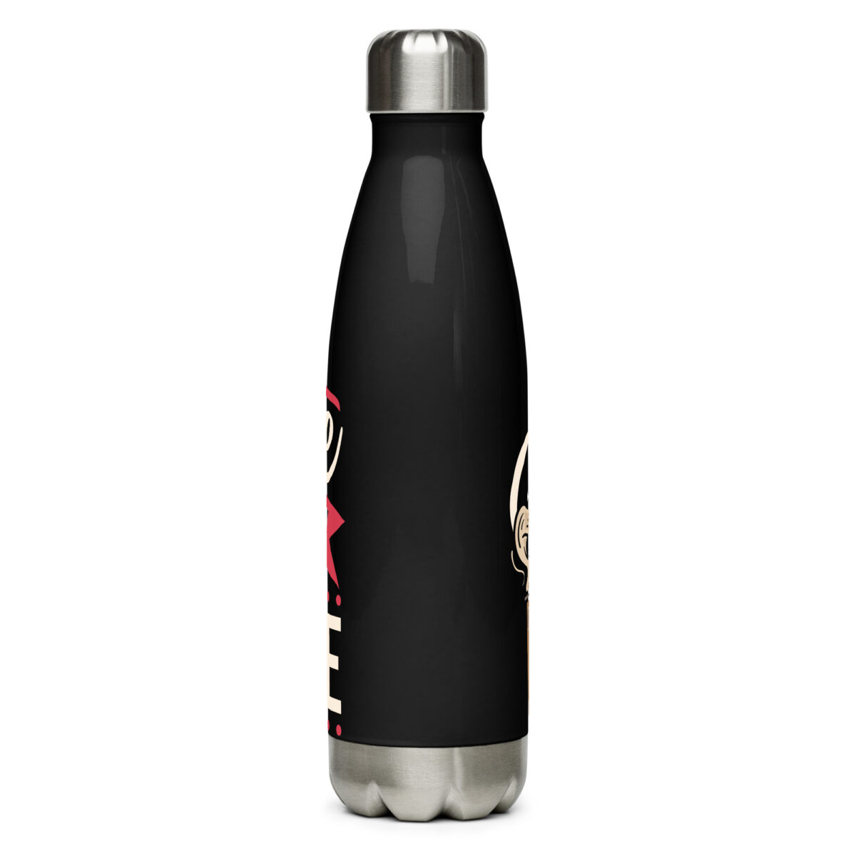 stainless steel water bottle black 17oz back 649992aa1b762