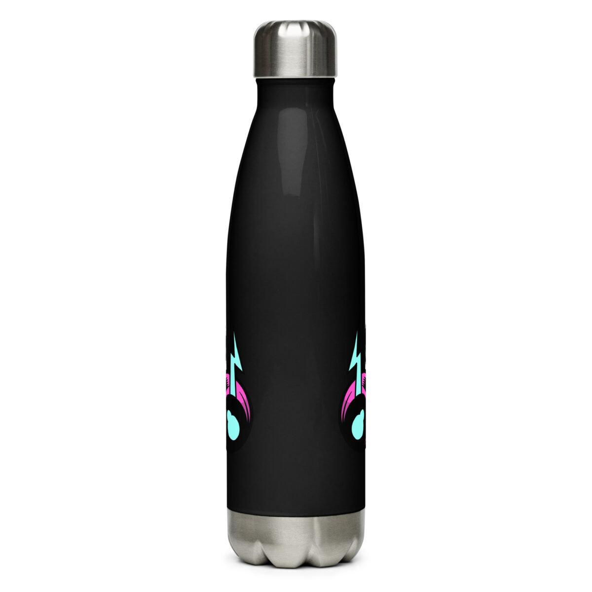 stainless steel water bottle black 17oz back 6499b5e48c096