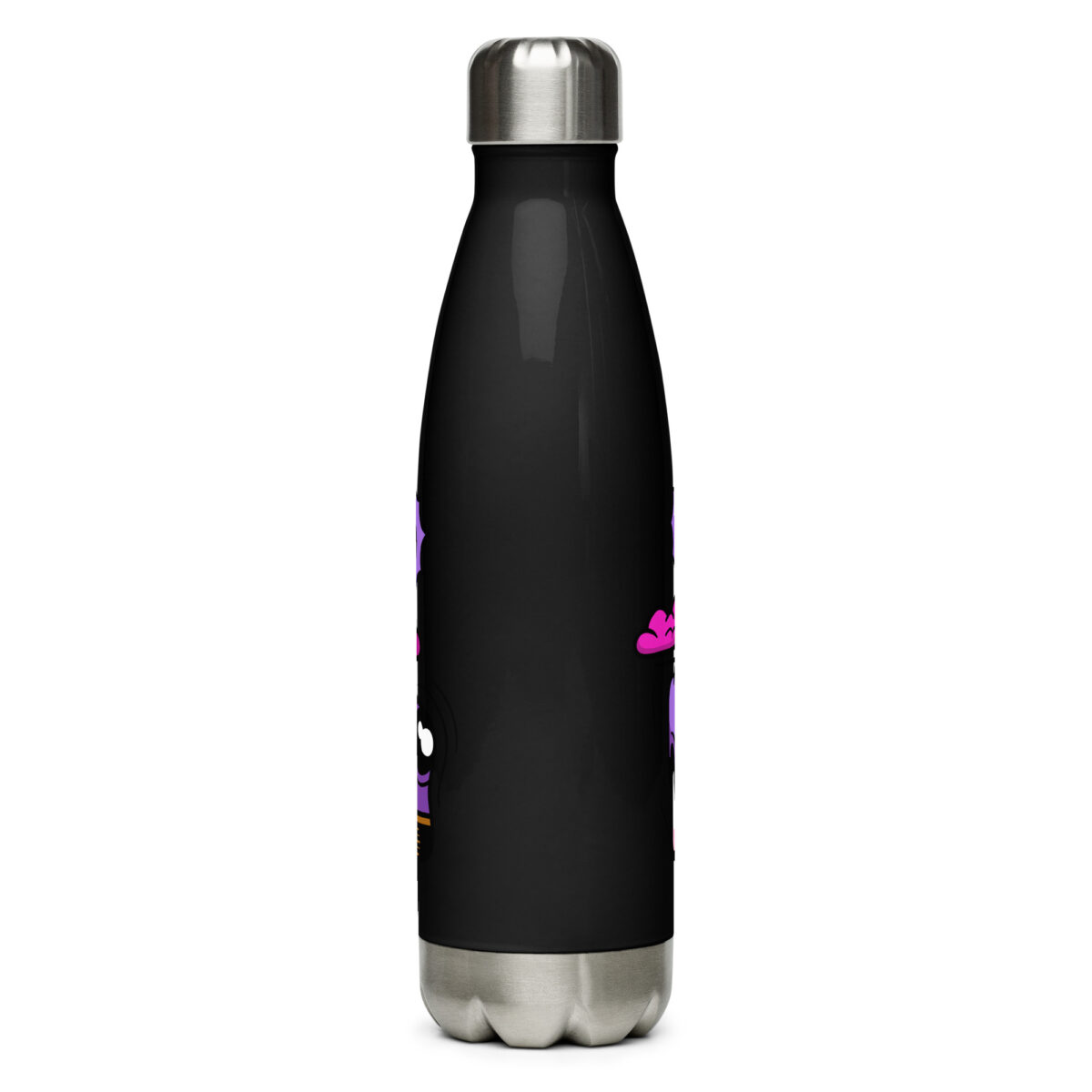 stainless steel water bottle black 17oz back 6499bd3ca3edb