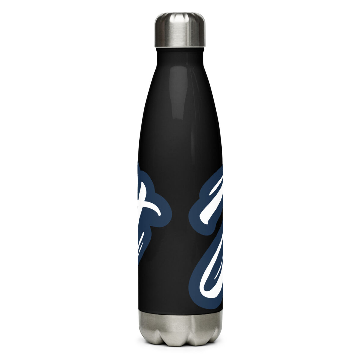 stainless steel water bottle black 17oz back 649dbff942a0f