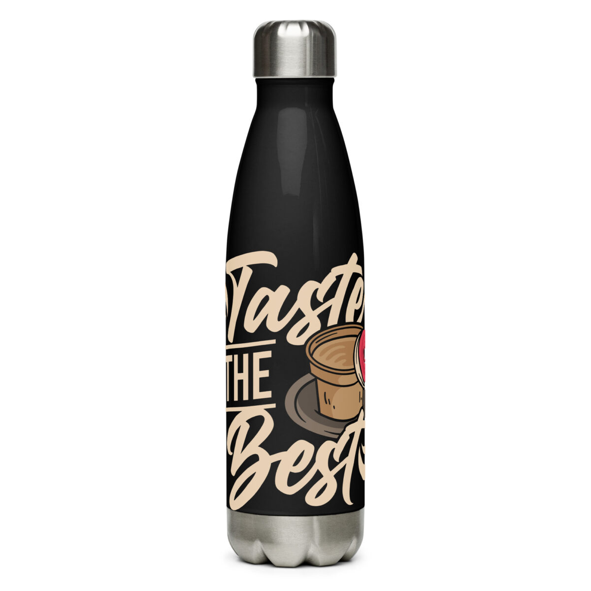 stainless steel water bottle black 17oz front 64998457b5952