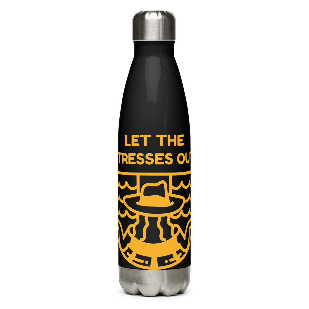 stainless steel water bottle black 17oz front 649d85eb86212