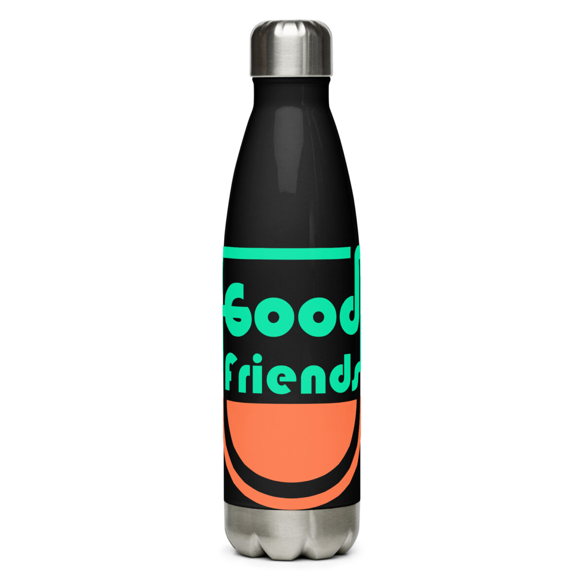 stainless steel water bottle black 17oz front 649dc14eabcc2