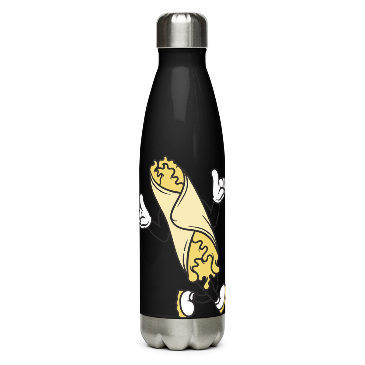 stainless steel water bottle black 17oz front 649ebced0653c