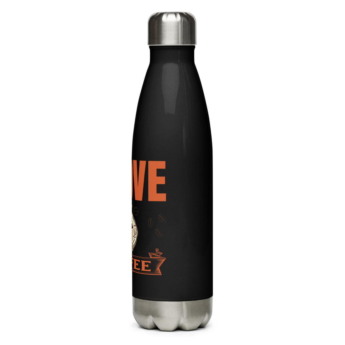 stainless steel water bottle black 17oz left 649554b675e29