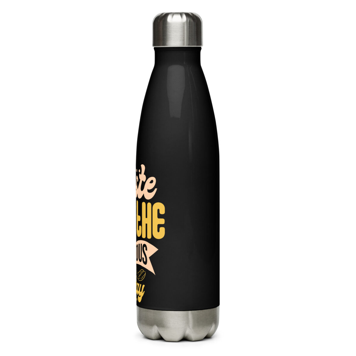 stainless steel water bottle black 17oz left 6499837f874e3