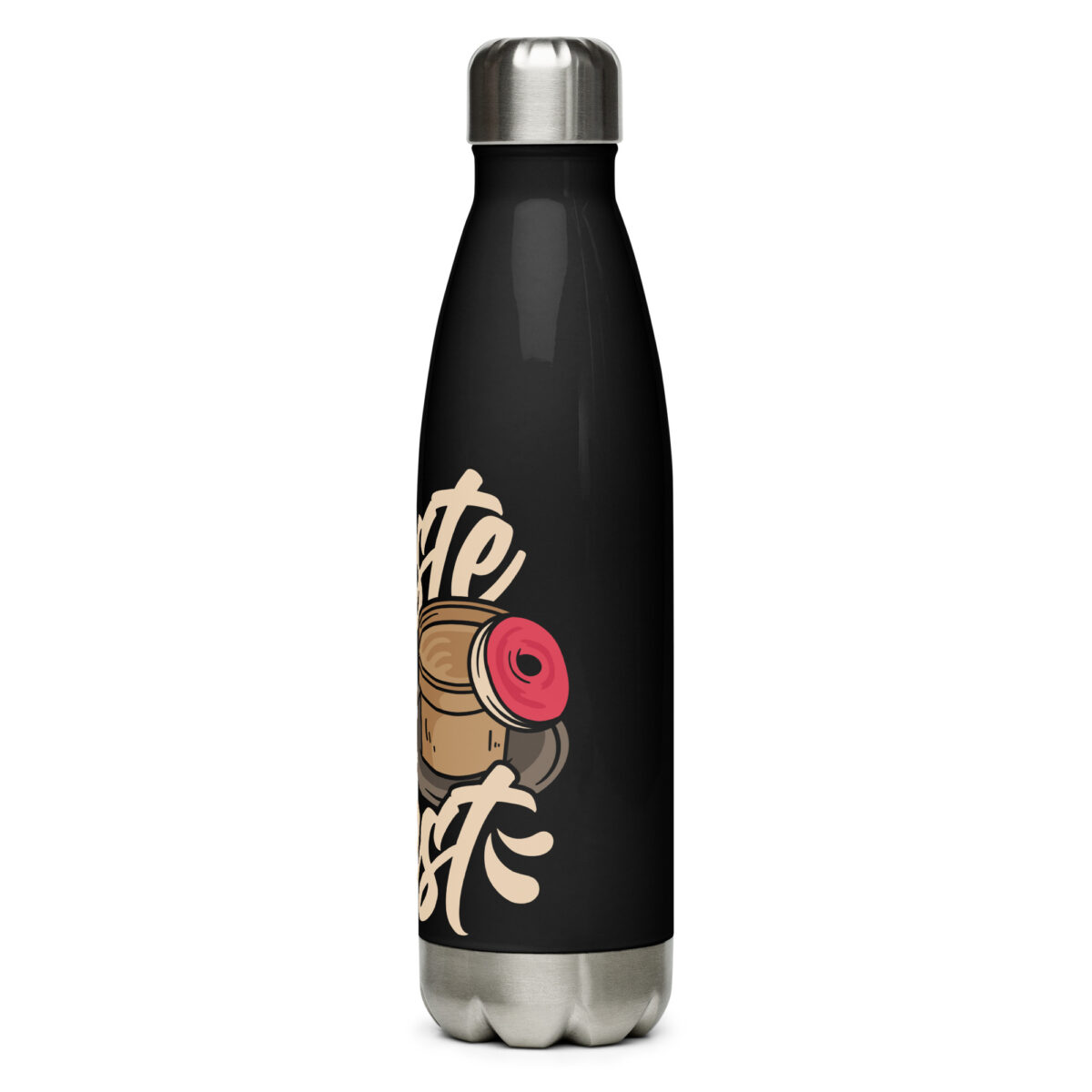 stainless steel water bottle black 17oz left 64998457b6609