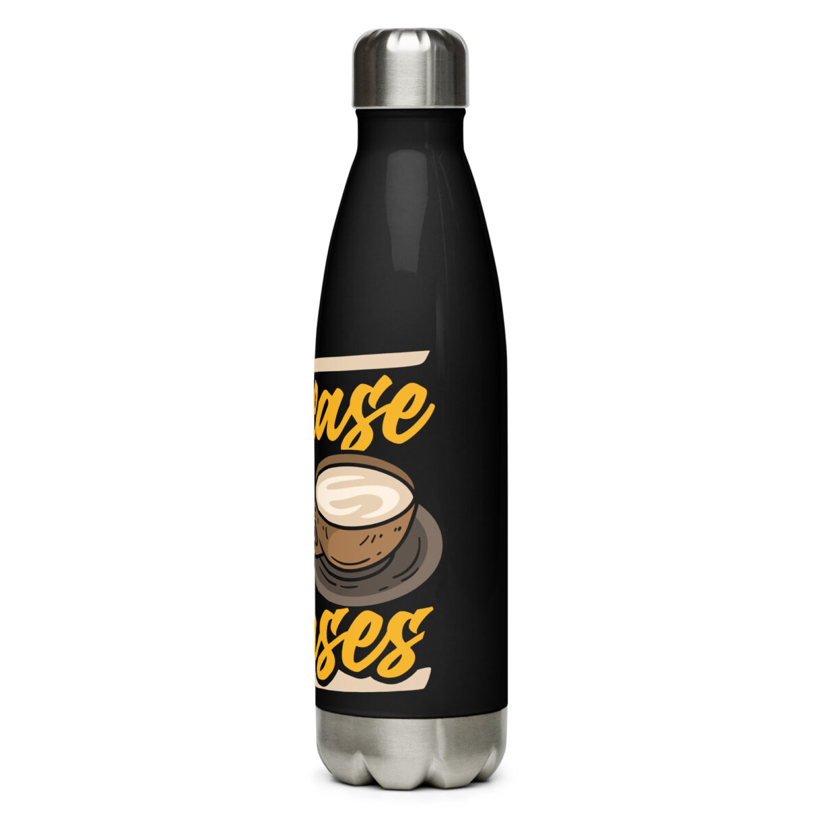 stainless steel water bottle black 17oz left 64998763dd33c