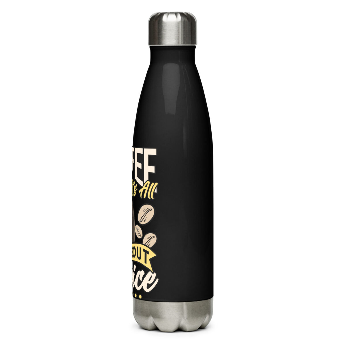 stainless steel water bottle black 17oz left 649988e0634f8