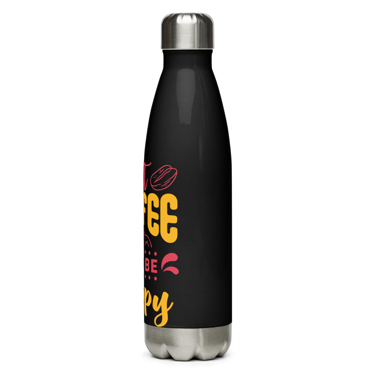 stainless steel water bottle black 17oz left 64998948279ba