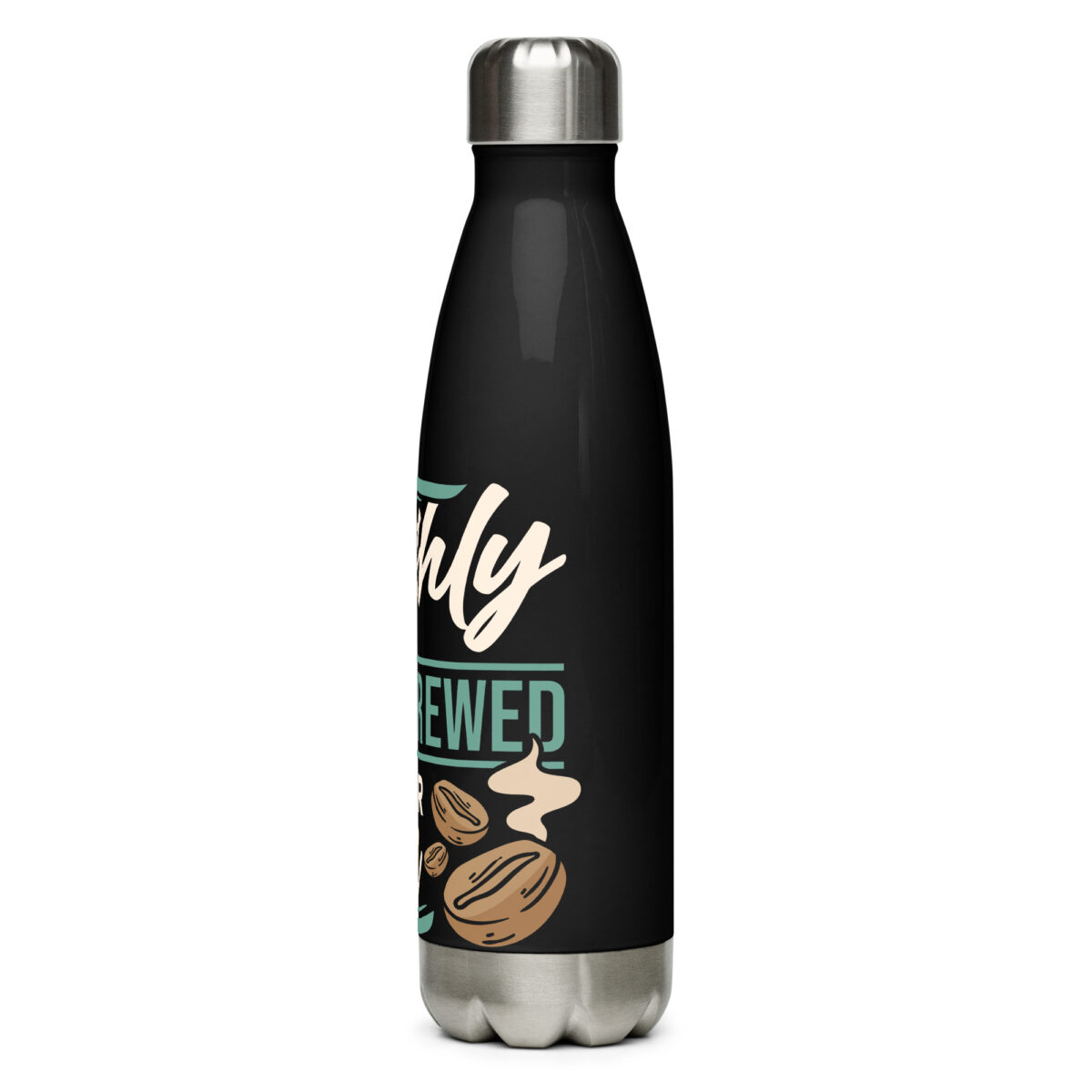 stainless steel water bottle black 17oz left 649989a6e6385