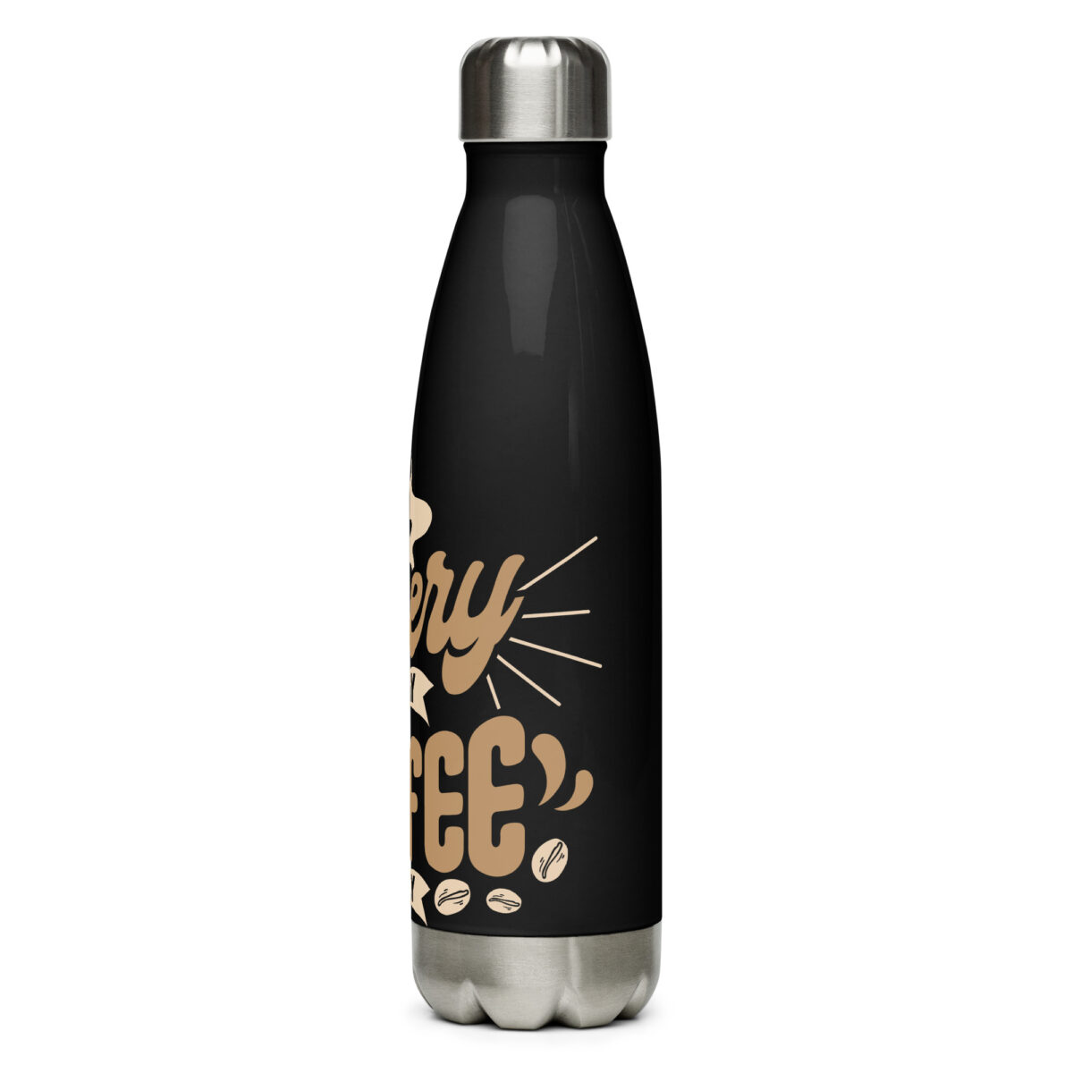 stainless steel water bottle black 17oz left 64998a0799f74